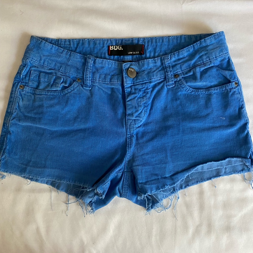 BDG. Brand sold by Urban Outfitters. Blue shorts. Size 25 or 0